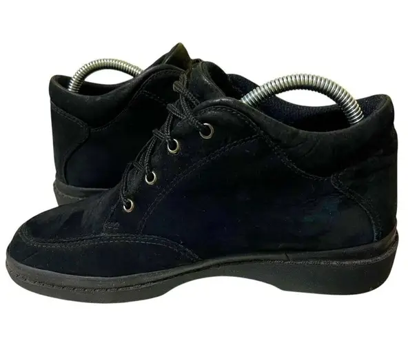 Easy Spirit Anti-Gravity Women's Black Lace-up Walking Shoes SZ 6 Esdora Nubuck