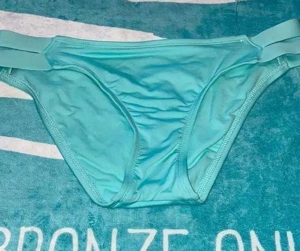 NWOT Mossimo blue green bikini bottom only