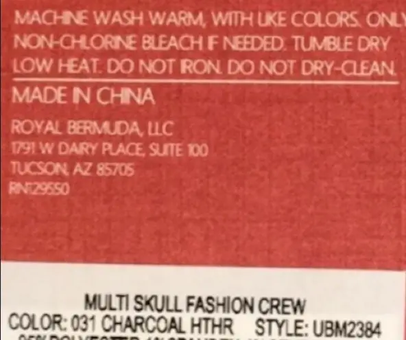 Unionbay  Skull & Dagger Crew Socks, Gray