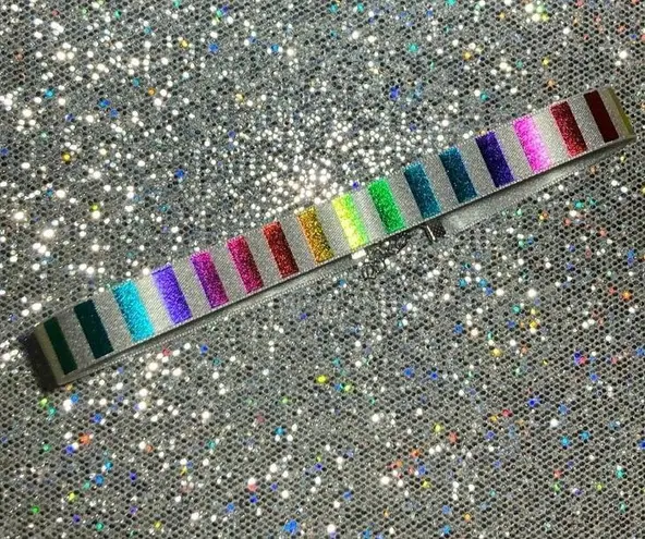 Handmade Gay Pride Rainbow Choker Necklace Holographic LGBTQ Jewelry Y2K Kawaii Lolita