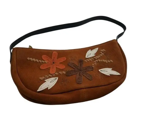 VTG Mark by Avon Brown Suede Woodland Hippie Purse Pouchette 2003 NEW 414631