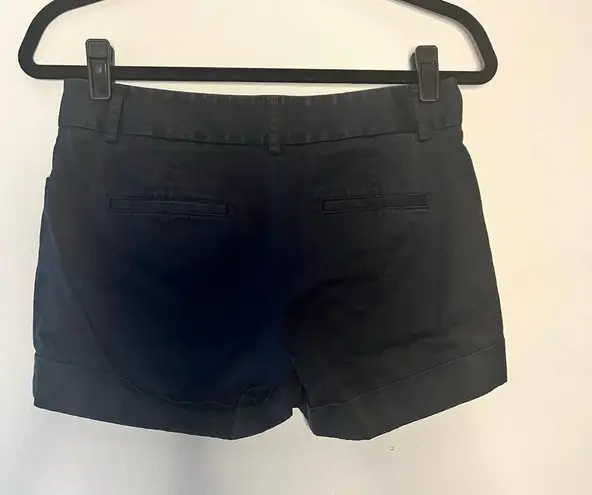 EXPRESS  Editor Cuffed Black Dress Shorts Size 2