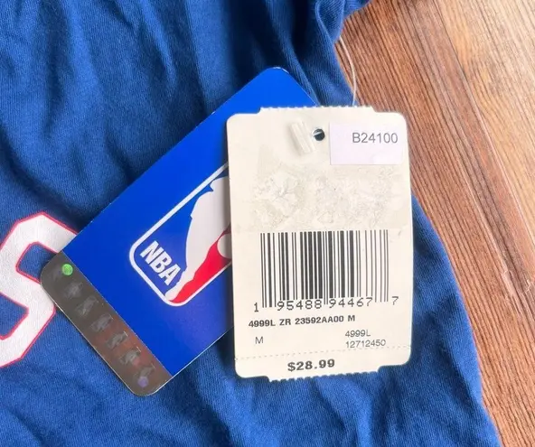 New ERA Women's V Neck LA Clippers Basketball Tee Size M SKU#B24100 Blue Size M