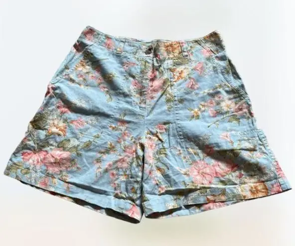 Jones New York  Women's Pink and Blue floral Shorts