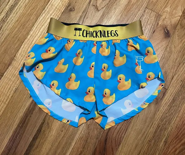 Chicknlegs Duck Women’s Athletic Shorts Extra - Image 1