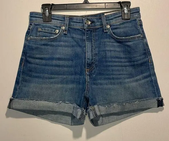 Rag and Bone - “Nina High Rise Short” in Balboa Cuffed Hem Stretch Denim- Size 27