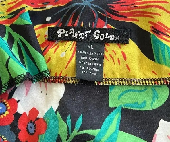 Planet Gold | Floral Women’s Dress | 100% Polyester | Women’s size XL