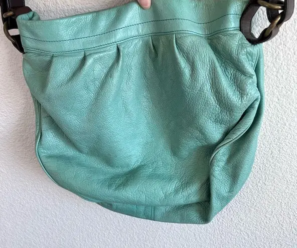 Mulberry Mitzy Medium Hobo Crossbody Messenger Emerald Pebbled