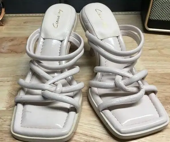 Circus by Sam Edelman Circus NY by Sam Edelman Savanna Strappy Heels Women's 8.5 Cream Patent Leather