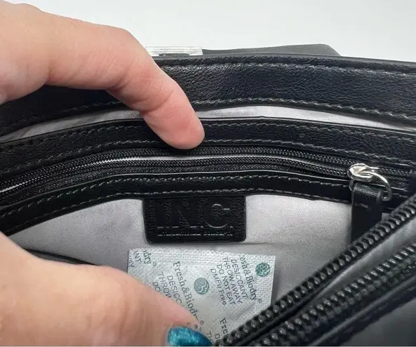 I.N.C. International Concepts (INC) Soft Ajae Patchwork Crossbody bag NWOT Black