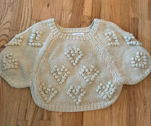 Anthropologie Heart Knit Sweater