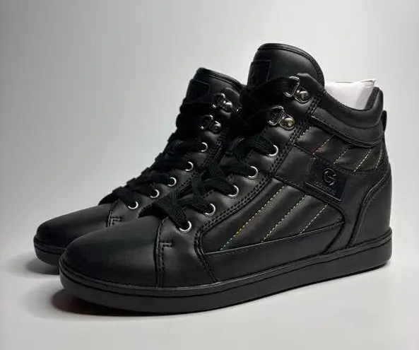 GBG Los Angeles Dayno Hidden Wedge Sneakers in Black/Multi Black Size 8