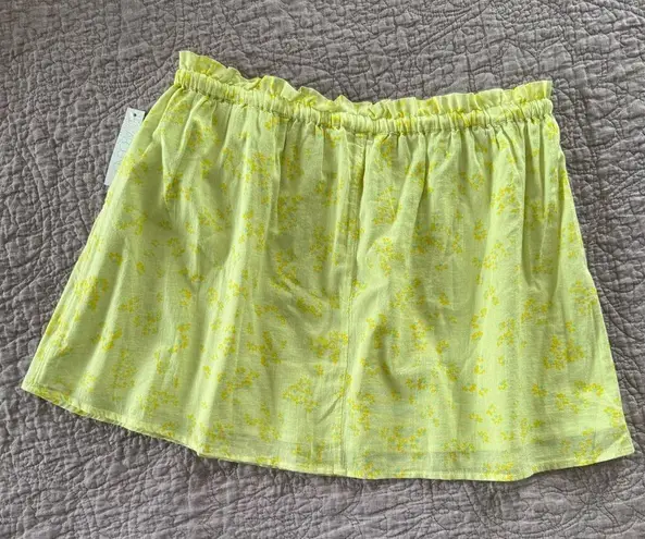 Abound NWT Drawstring Waist Cotton Floral Mini Skirt