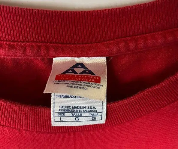 Vintage Y2K Dr McGillicuddy's Cherry Schnapps T Shirt Red Large L Graphic Tee