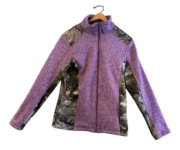 Mossy Oak Women's Sweater Fleece Knit
Jacket Break-Up Country Camo Purple
