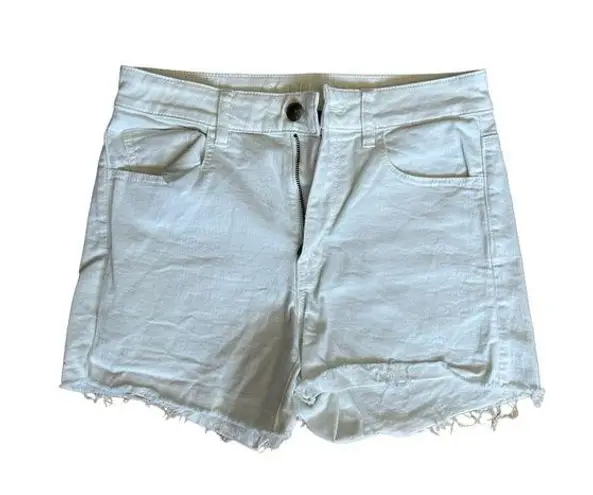 American Eagle  Outfitters White Super Stretch Hi-Rise Shortie Women’s Size 8