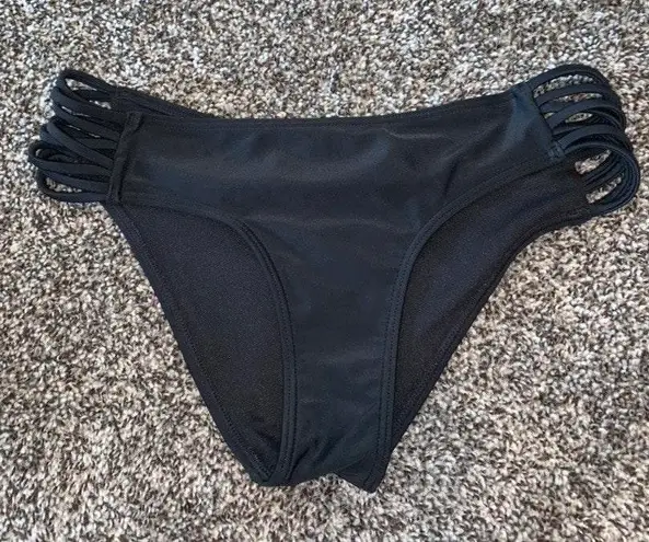 Hollister black bikini bottoms sale