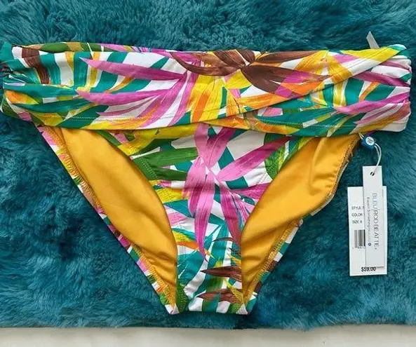 Bleu Rod Beattie Fantasy Island Sarong Hipster Bikini Bottom Size 8