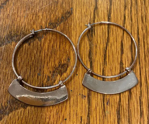 American Eagle Rose Gold Slide Hoop Earrings