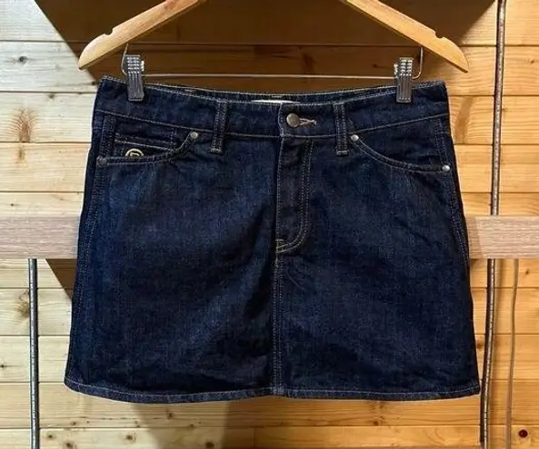 Calvin Klein Vintage y2k  jeans denim darkwash mini skirt