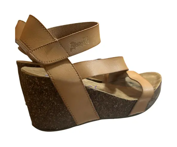Blowfish Malibu Tan Cork Platform Sandals Women's Size 11