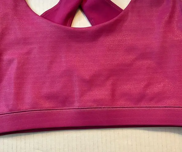 IVL Collective Sports Bra Festival Fuchsia Pink Keyhole Bra Sz 12 (L) NWT Barbie