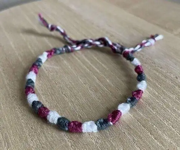 Handmade Esmeray Bracelet, anklet, trendy, comfortable, tie, embroidery thread, woven, gi