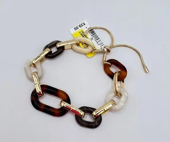 Inc International Concepts Resin Link Slider Bracelet in Gold
