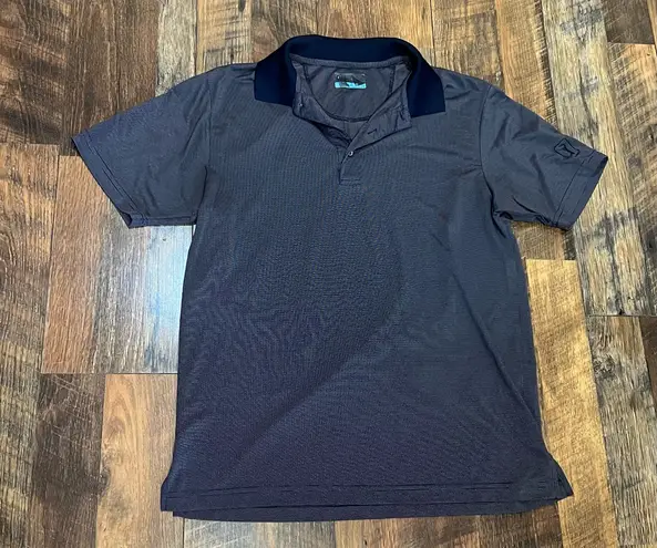 PGA Tour Men’s Navy Golf Polo Size Medium Short Sleeve For Golf Casual Wear