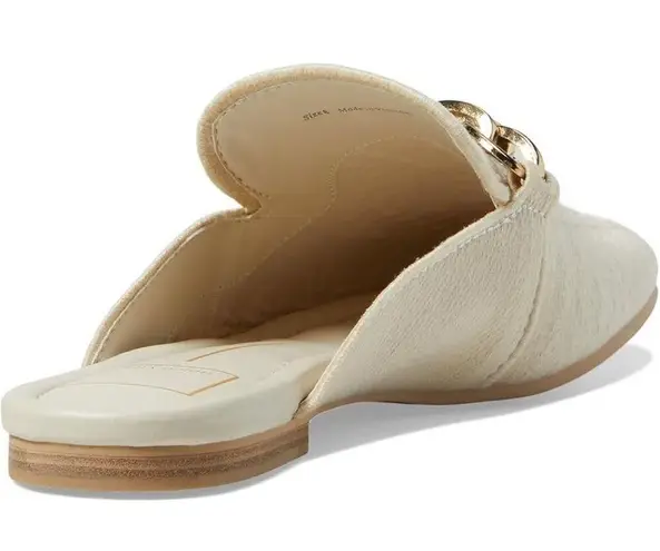 Dolce Vita Solina Loafers in Ivory 6 with box Womens Slides Mules Shoes Gold