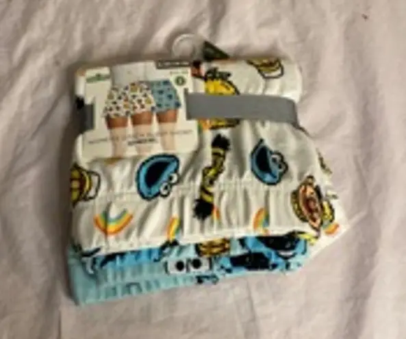 Sesame Street 2-Pack Sleep Shorts XL Cookie Monster Elmo Big Bird