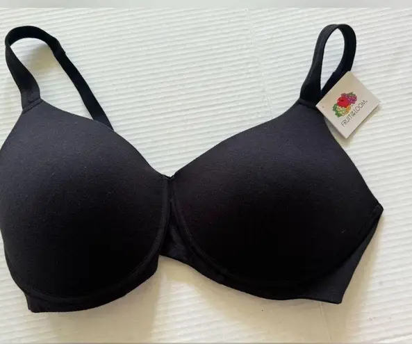 Fruit of the Loom  FT663 Womens Anti-Gravity Wire-Free Bra Black New 38DD