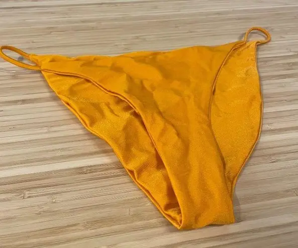 JADE SWIM Bare Minimum Bikini Bottom Sunset Sheen Womens Size Large