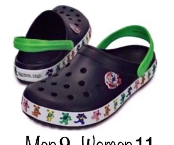 Grateful Dead Crocs 50th Anniversary M9 W11 NWT