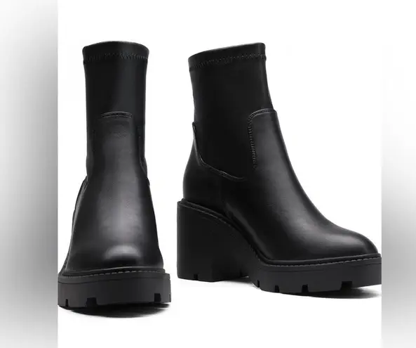 Dream Paris DREAM PAIRS Women's Chelsea Platform Boots Chunky Heel Ankle Booties Shoes NIB 7