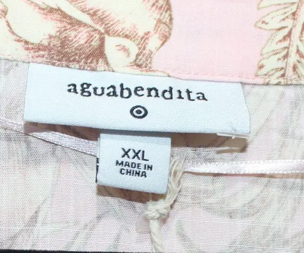 Agua Bendita Boho Romantic Floral Print Flare Sleeve Romper - XXL