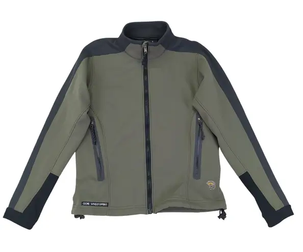 Mountain Hardwear Womens Gore Windstopper Jacket Full Zip Olive Black Size 8