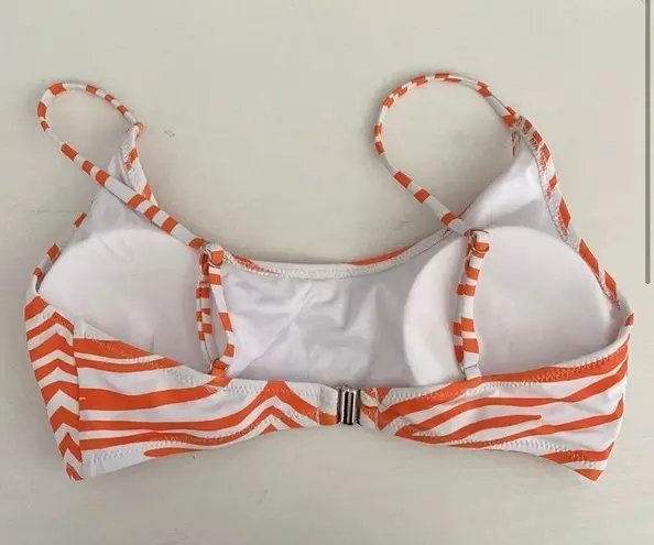 Cider orange and white tiger bikini set