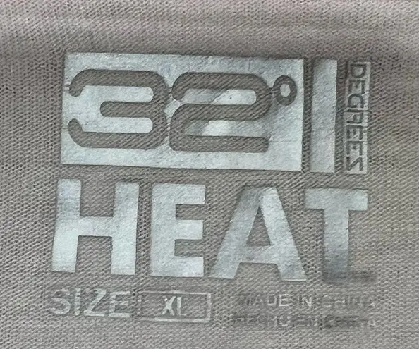 32 Degrees Heat NWT White Long Sleeve Scoop Neck Layering Top Size XL