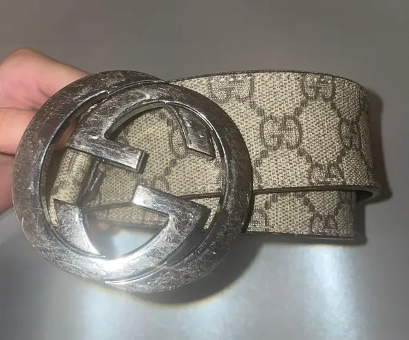 Gucci Authentic  Vintage Monogram Belt - Image 1
