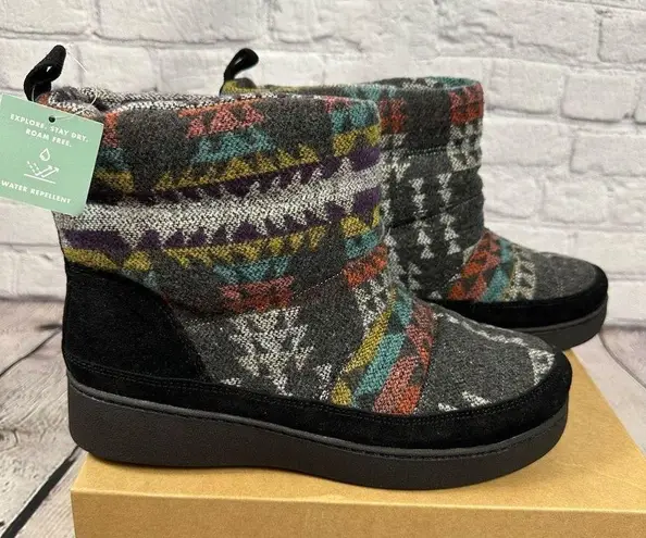 Zodiac Portman Cold Weather Boots Water-Repellent Aztec Black Multi 11M NEW