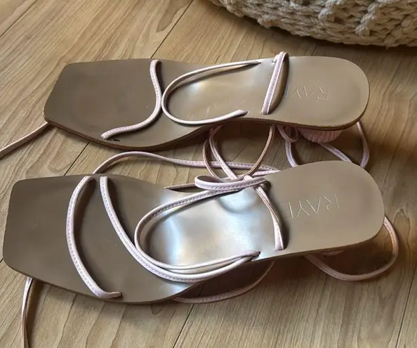 Raye Pink Sandals Ankle Wrap