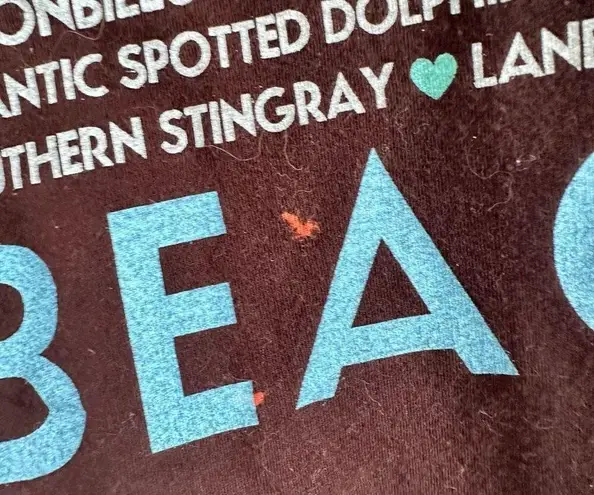 Hybrid Tees Women’s Small Save the Beach Tee