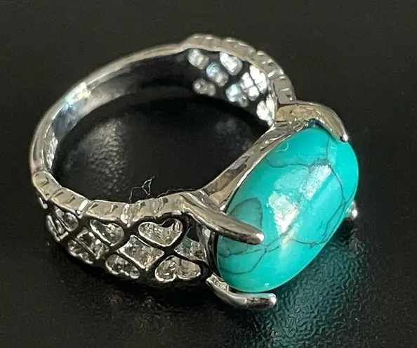 Sterling Silver Turquoise stone S925 ring size 7