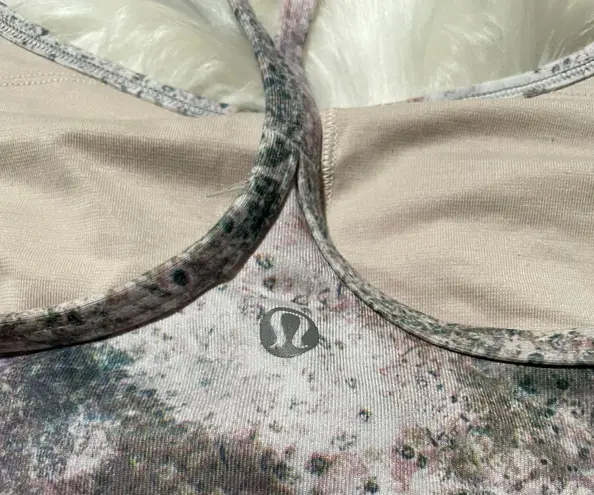 Lululemon Pink Galaxy Marble Tank Y Strap