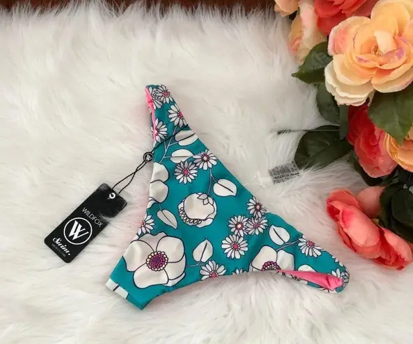 Wildfox  60s Floral Reversible Bikini Bottoms NWT