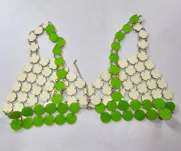 H:ours Diana Top in Neon Green