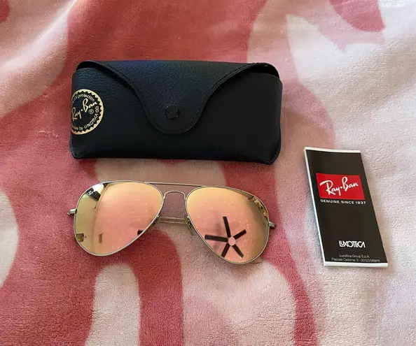 Ray-Ban  Aviator Flash Sunglasses - 58mm lenses - Image 1