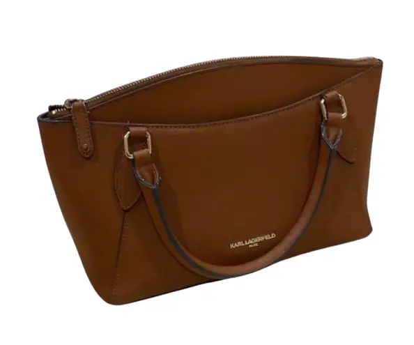 Karl Lagerfeld Paris Brown Leather Handbag š„