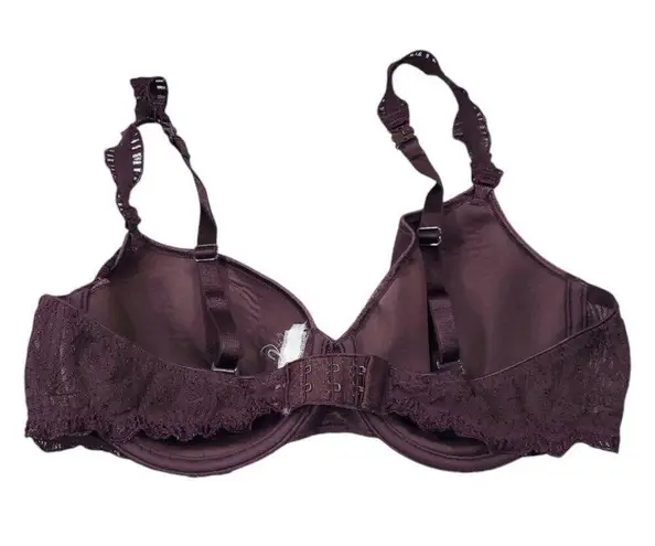 Chantelle Fascination T-Shirt Lightly Lined Underwire Bra Size 34D 3656 Purple